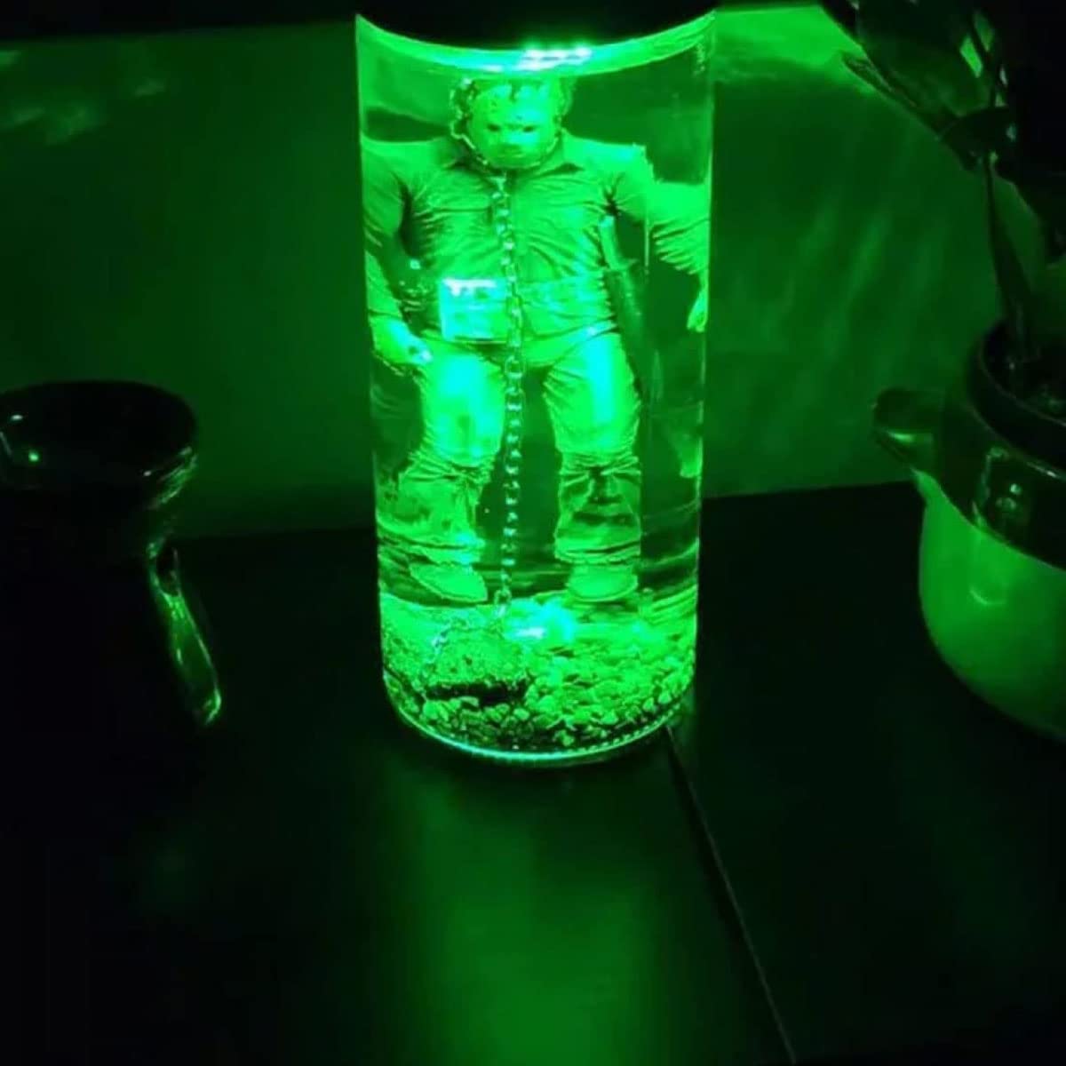 AAOCLO Horror Movie Collector Figure Water Lamp Part 6 Lives Final Display, Unique Decor Light Table Lamp Home Decor,Resin Water Lamp Night Lamp Table Lamp Movie Souvenir