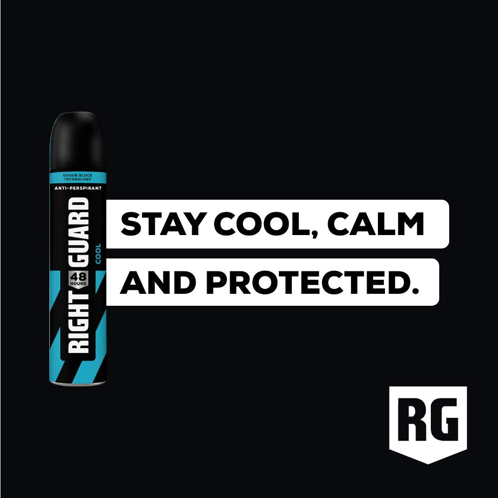 - Right Guard Men's Deodorant | 48 Hour High Performance | Anti-Perspirant Aerosol Spray | 250ml -