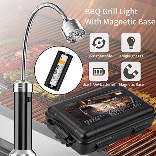 - MojiDecor BBQ Barbecue Grill Light | Magnetic 360 Degree Adjustable BBQ Light -