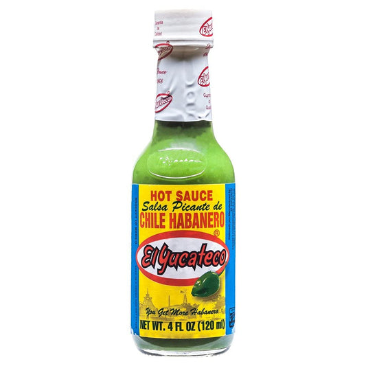 - El Yucateco Salsa Picante de Green Chile Habanero Hot Sauce | 120ml -