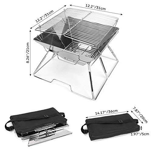 - Odoland BBQ | Fire Pit | Portable Campfire Pit -