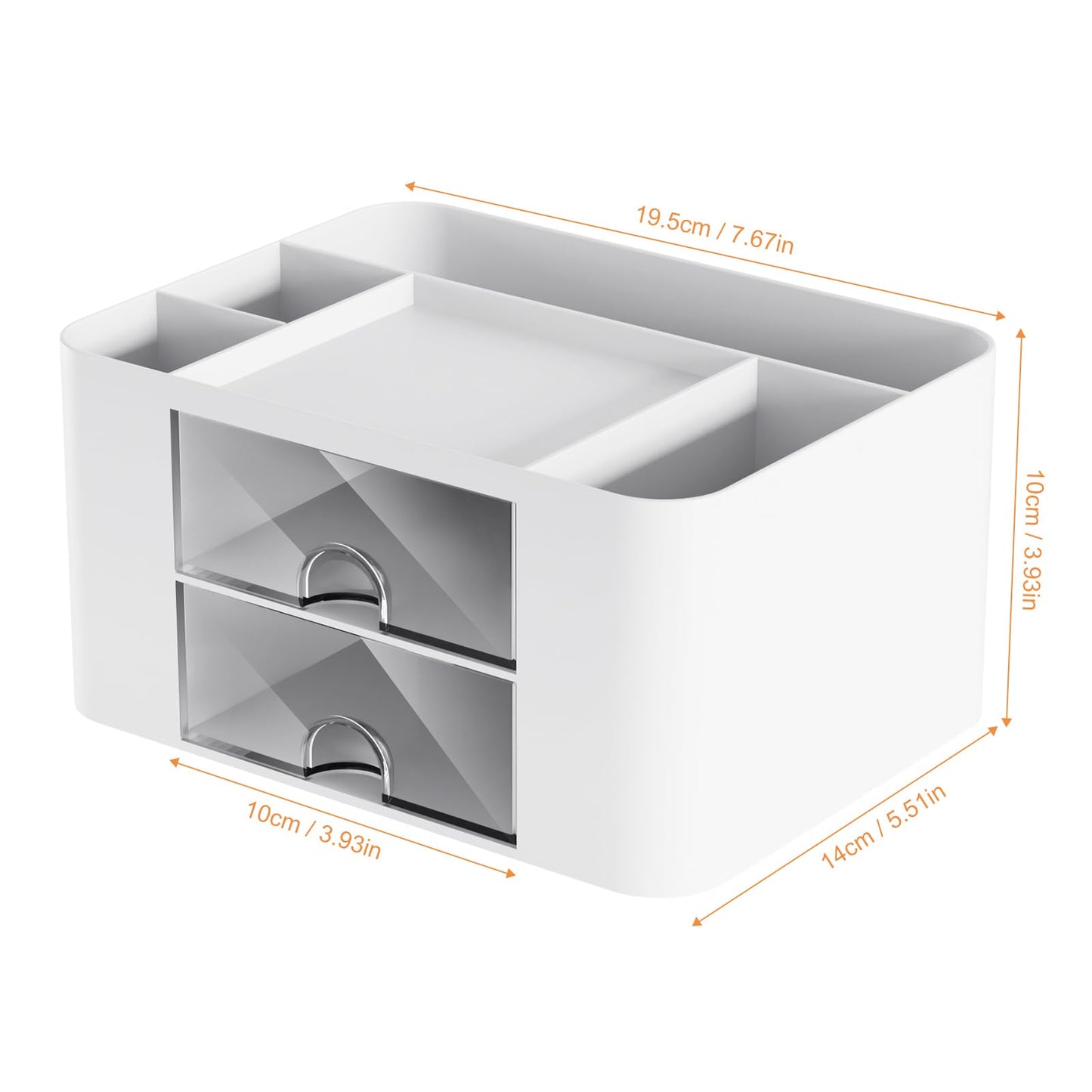 - Senders Desk Organiser | 2 Drawers | Desk Tidy Organiser | Pen Holder -