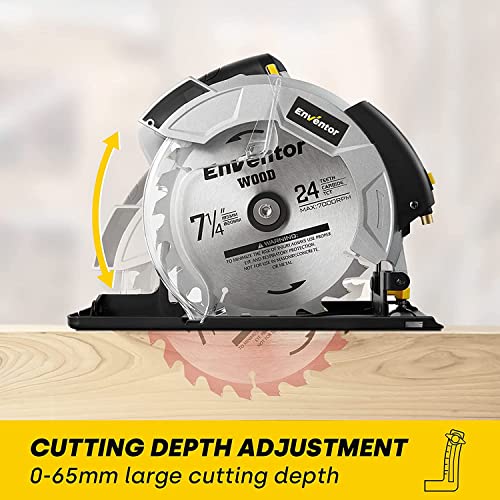 - Enventor Circular Saw | 1200W 5800RPM Pure Copper Motor Electric Circular Saws -