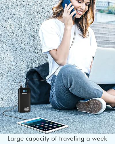 - Power Bank 27,000mAh | PD3.0 QC4.0 22.5W | Fast Charging PD20W USB C PowerBank -