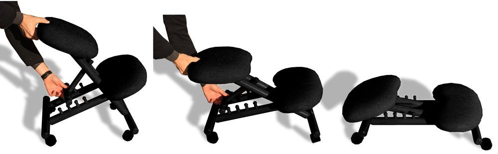 cinius Professional kneeling ergonomic chair without back, in several colours