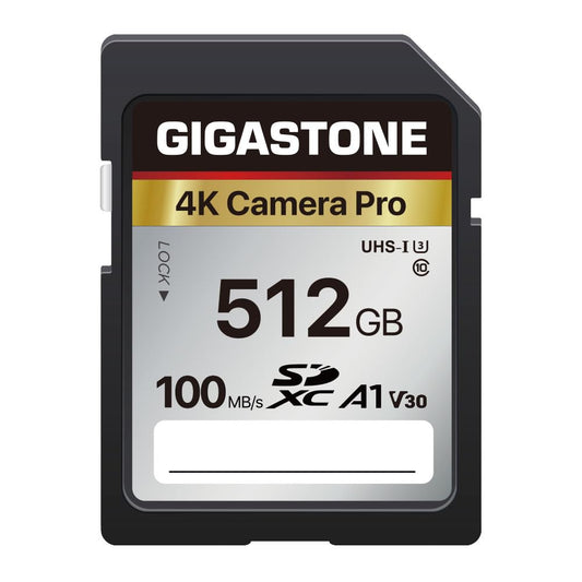 - Gigastone 512GB SDXC Memory Card |  4K Pro Series Camera Transfer Speed Up to 100MB/s -