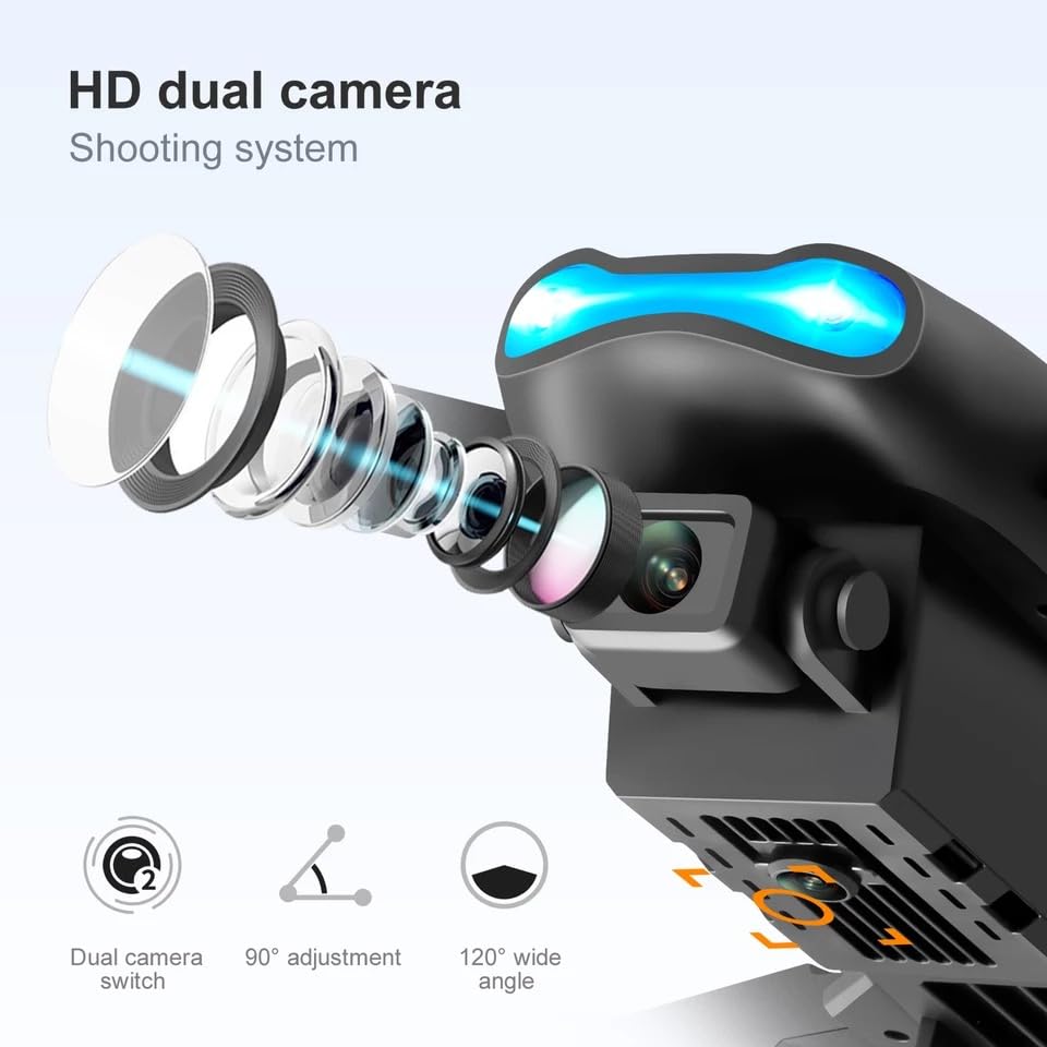 - SyncTech E99S Pro FPV Drone | Built In Camera 1080P | 3 Batteries - 60+mins Flight time | HD Transmission | Drone for Kids and Pros | HD -