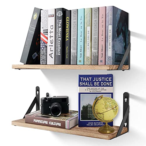 - Uten Floating Shelves Set of 2 Wall Mounted Shelf -