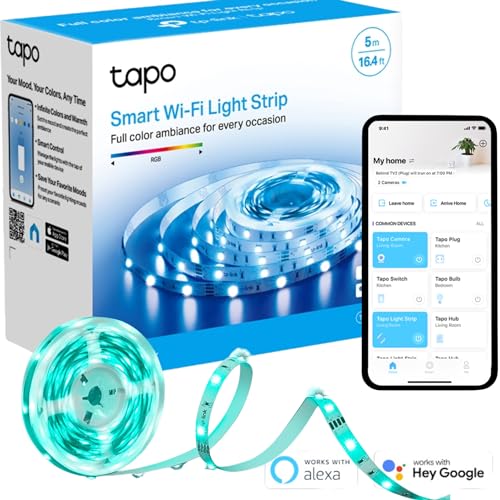 - Tapo Smart LED Strip Light | 5m | WiFi App Control RGB Multicolour LED Lights -