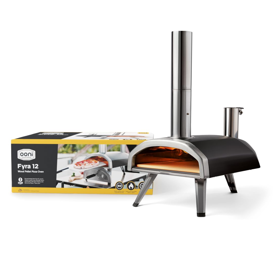 - Ooni Fyra 12 Wood Fired Outdoor Pizza Oven | Portable Hard Wood Pellet Pizza Oven -