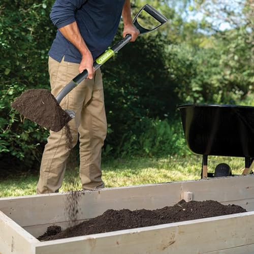 - KKTECH Garden Spade | Heavy-Duty | Rust-Resistant | One-Piece Carbon-Fibre -