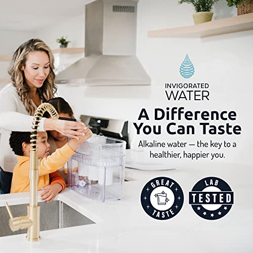 - pH Alkaline Countertop Water Filter Dispenser | 3.3 Gallons Water Dispenser | Removes Fluoride Chlorine & Impurities | 12.5 litres -