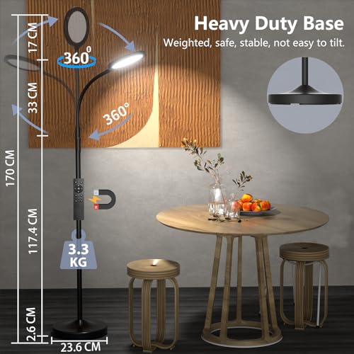 - Keepsmile Floor Lamp | Super Bright Dimmable LED Lamp -
