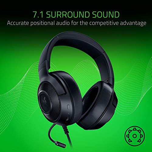 - Razer Kraken X Ultralight Gaming Headset | Lightweight Aluminum Frame | For PC, PS4, PS5, Switch, Xbox One, Xbox Series X|S, Mobile | Black -