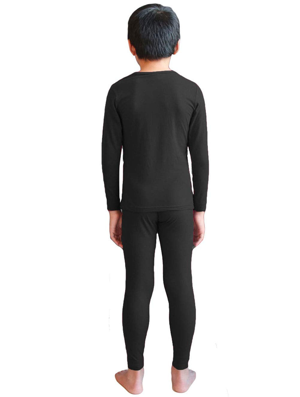 - LANBAOSI Kids Ski Thermal Underwear Set | Children Boys Fleece Base Layer & Long Johns Bottoms -