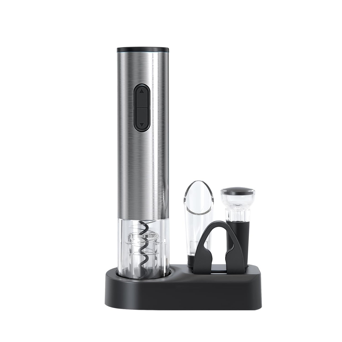 - ELMWAY Electric Wine Opener Set |Wine Bottle Corkscrew Opener with Foil Cutter -