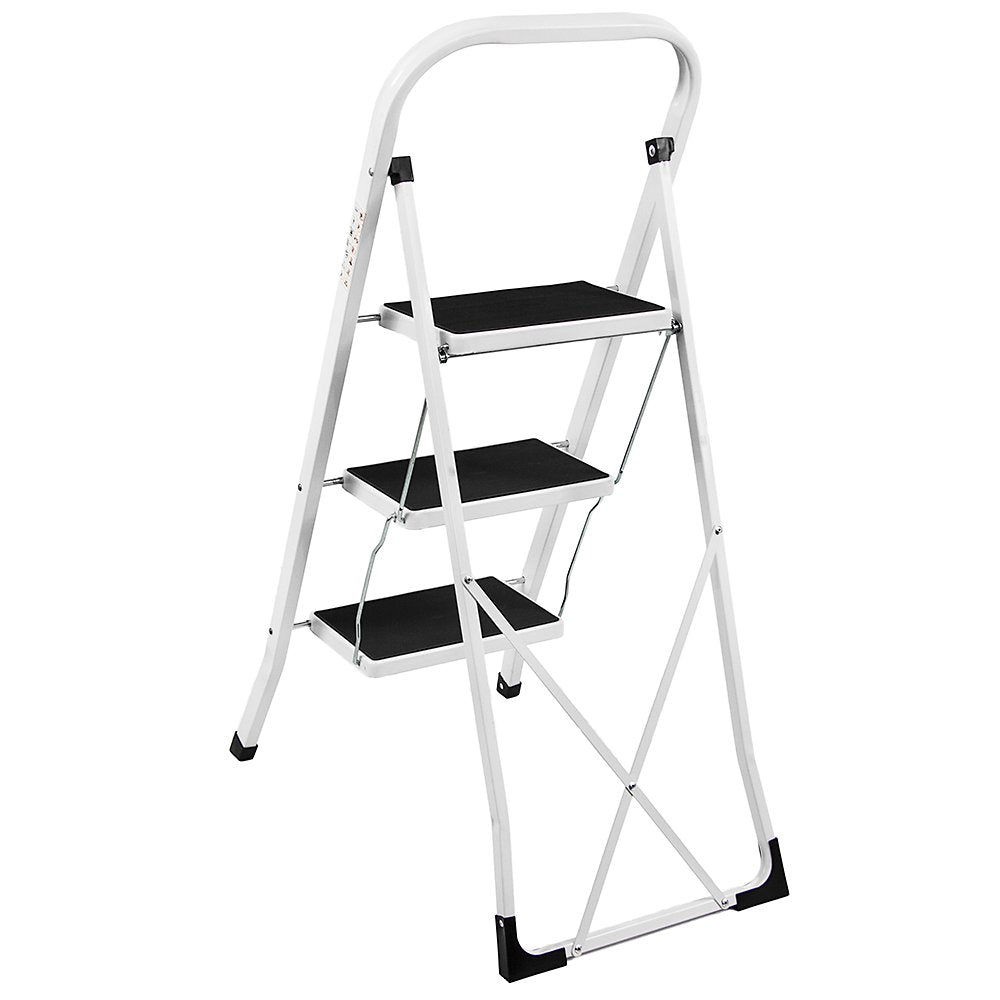 - Home Vida | 3-Step Anti Slip Step Ladder | Heavy Duty | Foldable| For DIY and Gardening -
