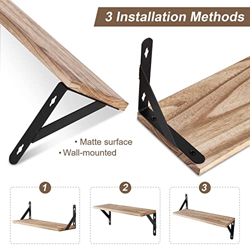 - Uten Floating Shelves Set of 2 Wall Mounted Shelf -