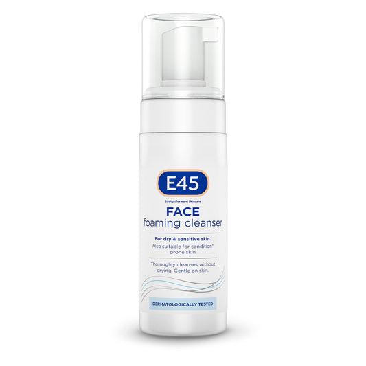 - E45 Face Wash Foaming Cleanser | Daily Face Cleanser For Dry and Sensitive Skin –