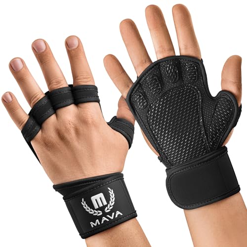 - MAVA Open Gym Gloves | Padded Weight Lifting Gloves with Wrist Support -