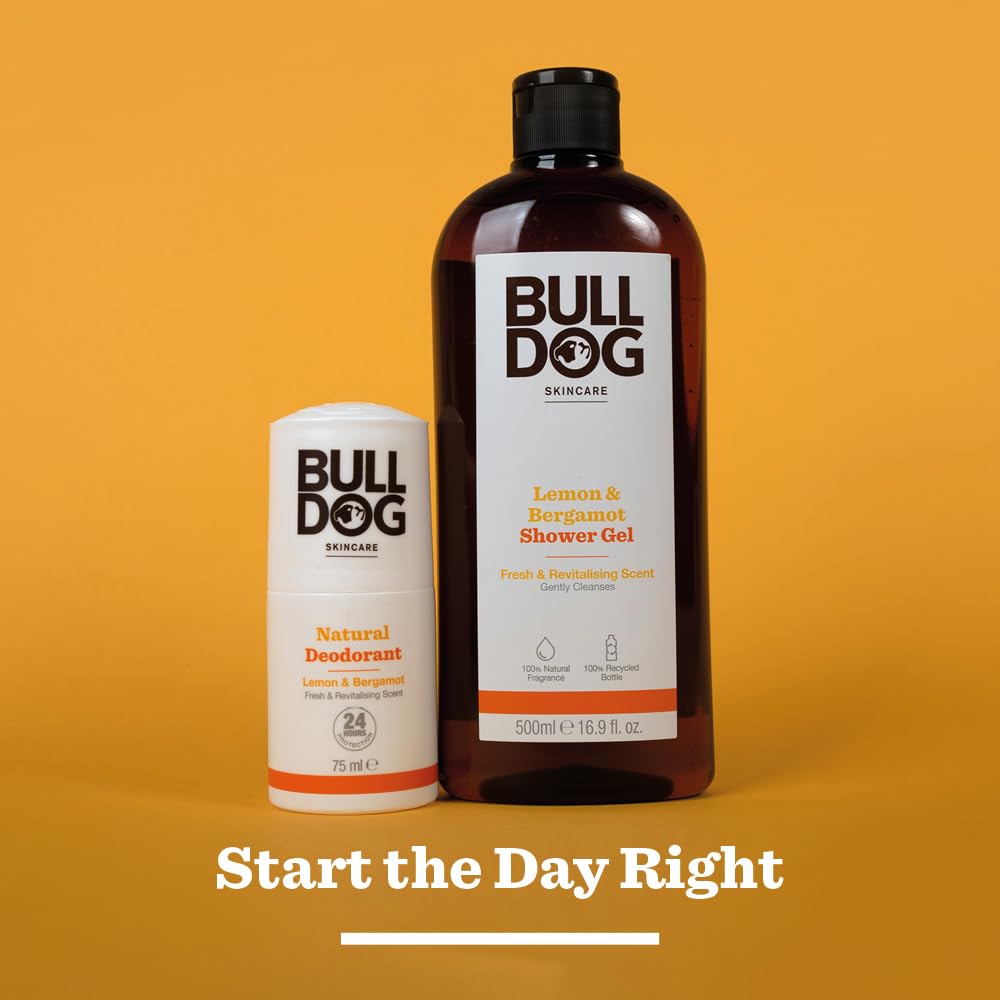 Bulldog Skincare Bulldog - Lemon & Bergamot Shower Gel 500Ml, Pack of 1