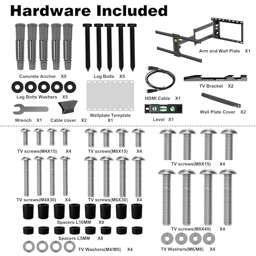 - FORGING MOUNT Long Reach TV Wall Bracket Mount | Swivel Tilt Corner TV Bracket | 765mm long Arm for Corner/flat Installation | Fits 37 to 75" Flat/curve TVs | VESA 600x400mm | Holds up to 45kg -