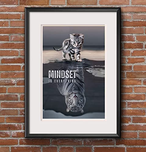 - Mindset Is Everything | Leader Motivational Inspirational Wall Art -