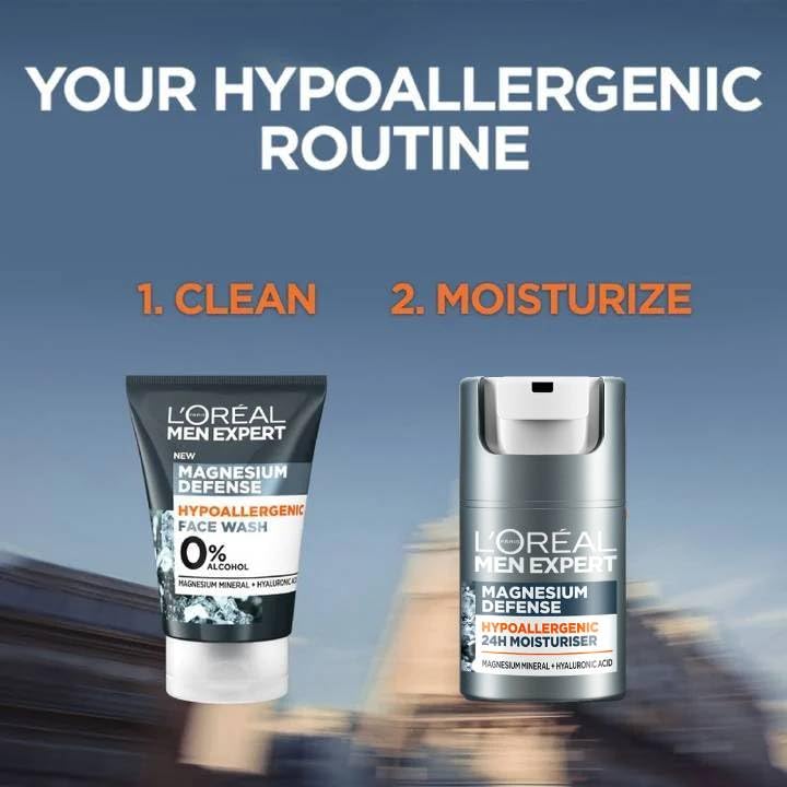 - L'Oreal Men Expert Sensitive Skin Moisturiser | 24H Daily Mens Moisturiser -
