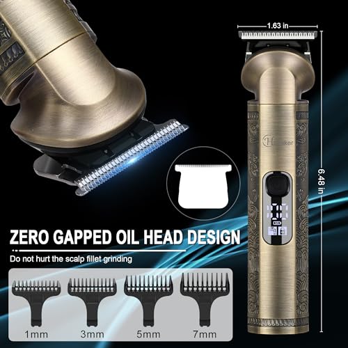 - Hatteker Beard Trimmer Kit | Professional Hair Clipper | Zero Gapped T-Blade Trimmer Electric Razor -
