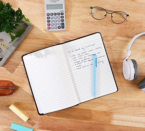 Amazon Basics Classic Notebook, Large, Ruled, Black