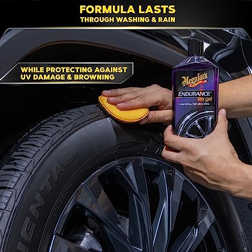 - Meguiar's G7516EU Endurance Long Lasting High Gloss Black Tire Gel -