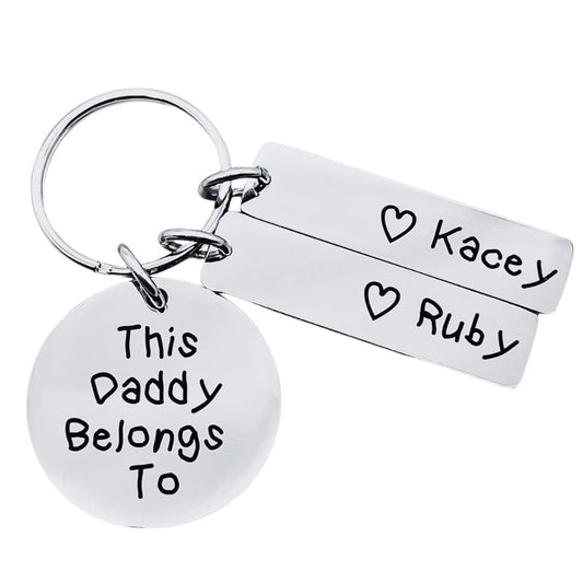 - Gift for Daddy | Personalised Fathers Day Keyring -