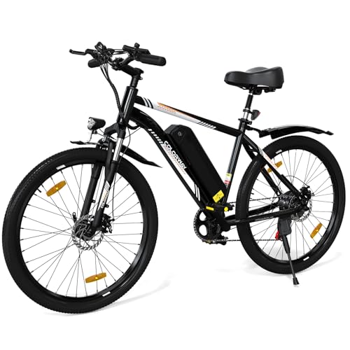 COLORWAY Electric Bike for Adults, 26" Mountain Bike, Electric Bicycle Commute E-bike with 36V 15Ah Removable Battery, LCD Display, Dual Disk Brake,Range up to 45-100km.