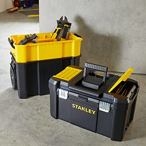 - STANLEY Essential Rolling Workshop Toolbox | 3 Tier | Stackable Units | STST1-80151 -