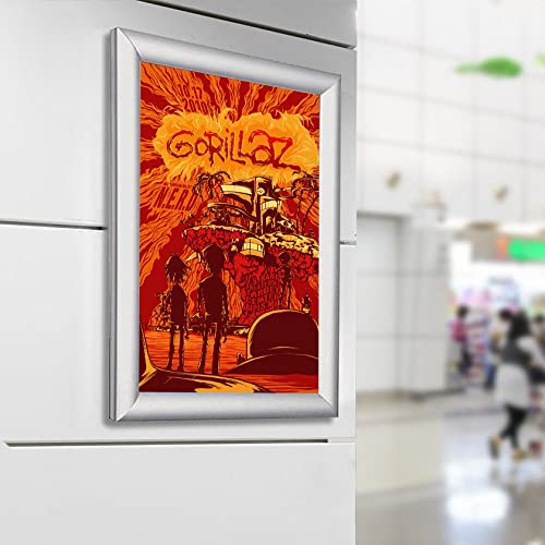 - Street Art | Gorillaz | English Rock Band | Music Home Decor | Music Wall Art Picture | A4 -