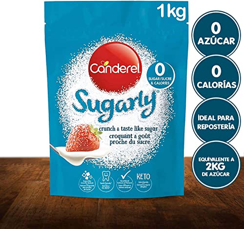 Canderel Sugarly Crunchy Sweetener 1kg – VALUE PACK – Equivalent to 2kg of Sugar