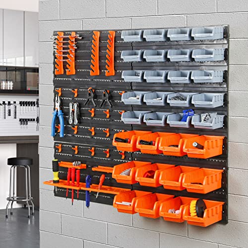 - Taylor & Brown | 66pc | Wall Mounted Storage Bins -