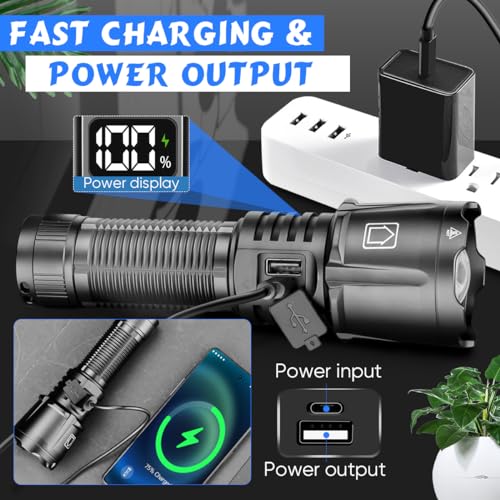 - WholeFire 150000 Lumens Torches LED Super Bright & Rechargeable