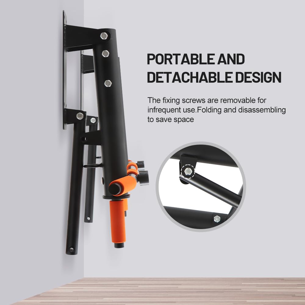 - Pull Up Bar | Wall Mounted Chin Up Bar | Portable Detachable Fitness Bar -