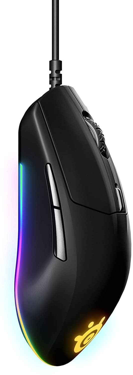 - SteelSeries Rival 3 | Gaming Mouse | 8,500 CPI | TrueMove Core Optical Sensor | 6 Programmable Buttons | Black -