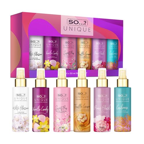 - So…? | Unique Grande Womens Mini Mist Gift Set | Body Mist Fragrance Spray (6x50ml) -