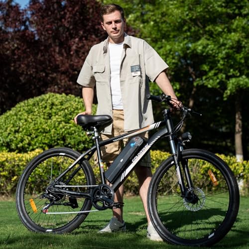 COLORWAY Electric Bike for Adults, 26" Mountain Bike, Electric Bicycle Commute E-bike with 36V 15Ah Removable Battery, LCD Display, Dual Disk Brake,Range up to 45-100km.