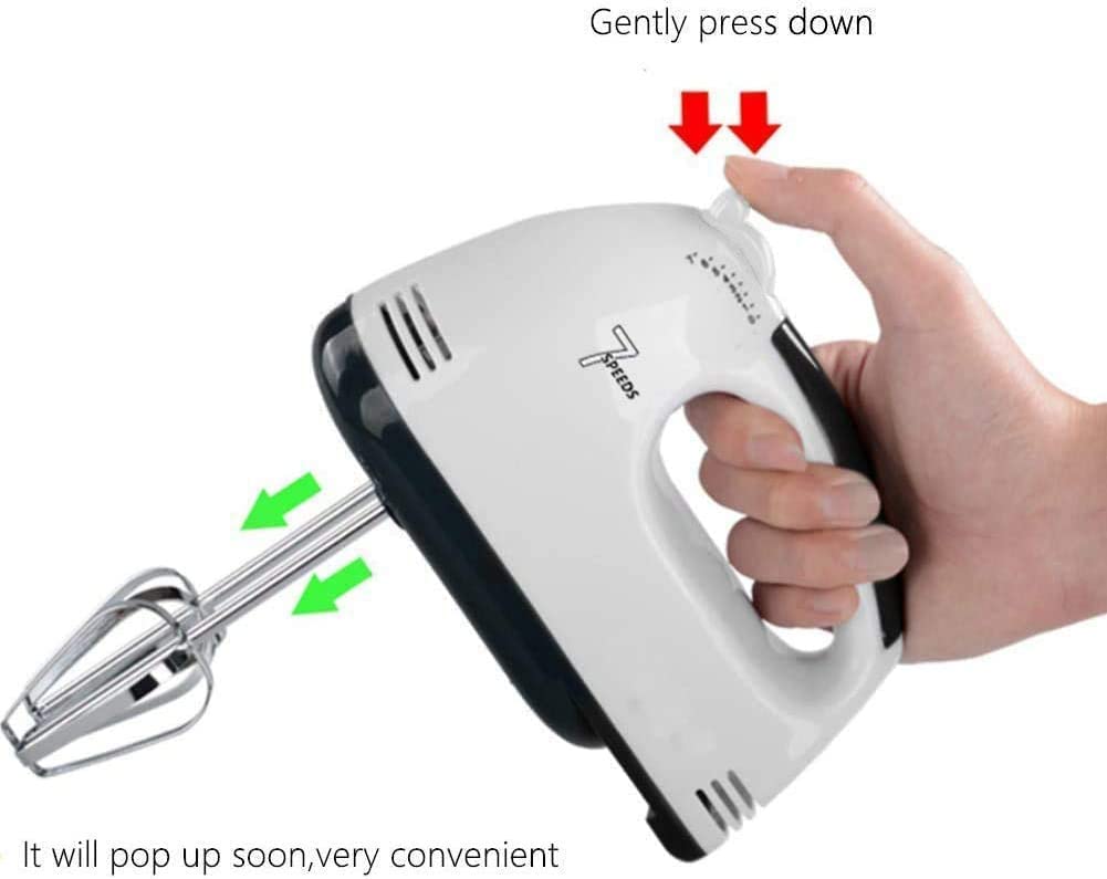 - Hand Mixer Electric New 7-Speed Mixers for Baking | Stainless Steel Electric Hand Whisk | Electric Whisk Hand Mixer -