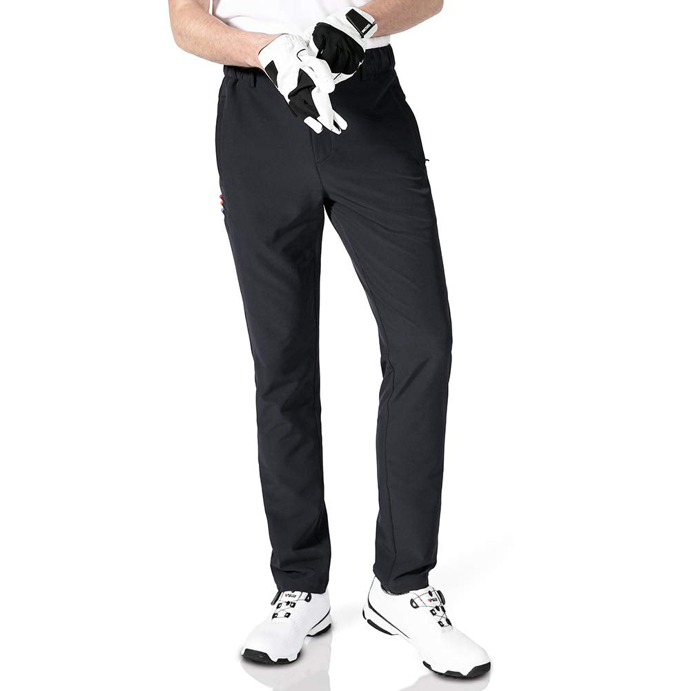 - Mens Golf Waterproof Trousers | Slim Fit | Lightweight | Stretch Tapered -