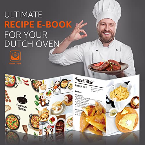 - Overmont 2 in 1 Cast Iron Dutch Oven | Cookbook -