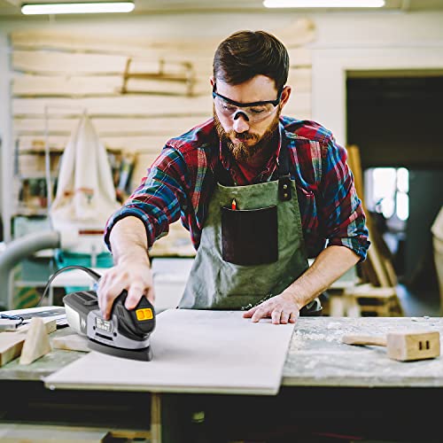 - JELLAS Detail Mouse Sander 220W | Compact Sander Machine for Wood | 13,000 RPM Sanders with Dust Collection | 12PCS Standard Sandpapers -