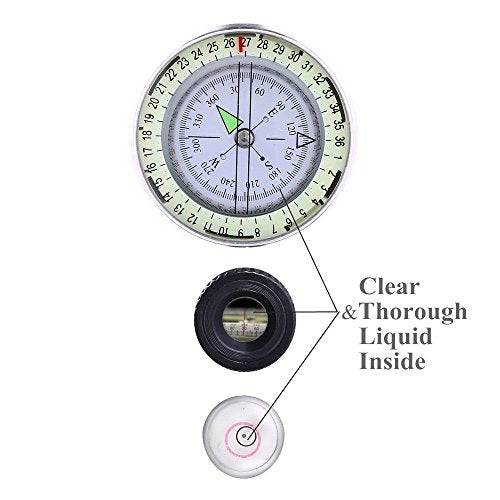 - Sportneer Compass | Hiking Compass Navigation | Waterproof Shockproof Military Compass -