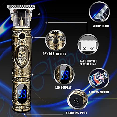 - Hair Clippers Beard Trimmer for Men | Professional Cordless Hair Trimmer T-Bladeds Outliner -