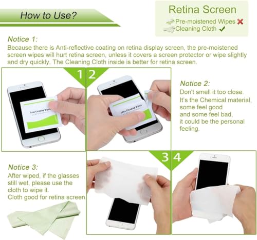 - Screen Wipes | Screen Cleaner Wipes | Cleaning Wipes for Monitor/Laptop/iPad/Mobile Phone/LCD TV/Tablet PC/Keyboard Cleaning Kit -