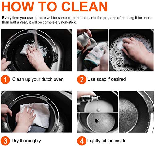 - Overmont 2 in 1 Cast Iron Dutch Oven | Cookbook -